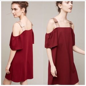 Anthro Sunday in Brooklyn cold shoulder dress